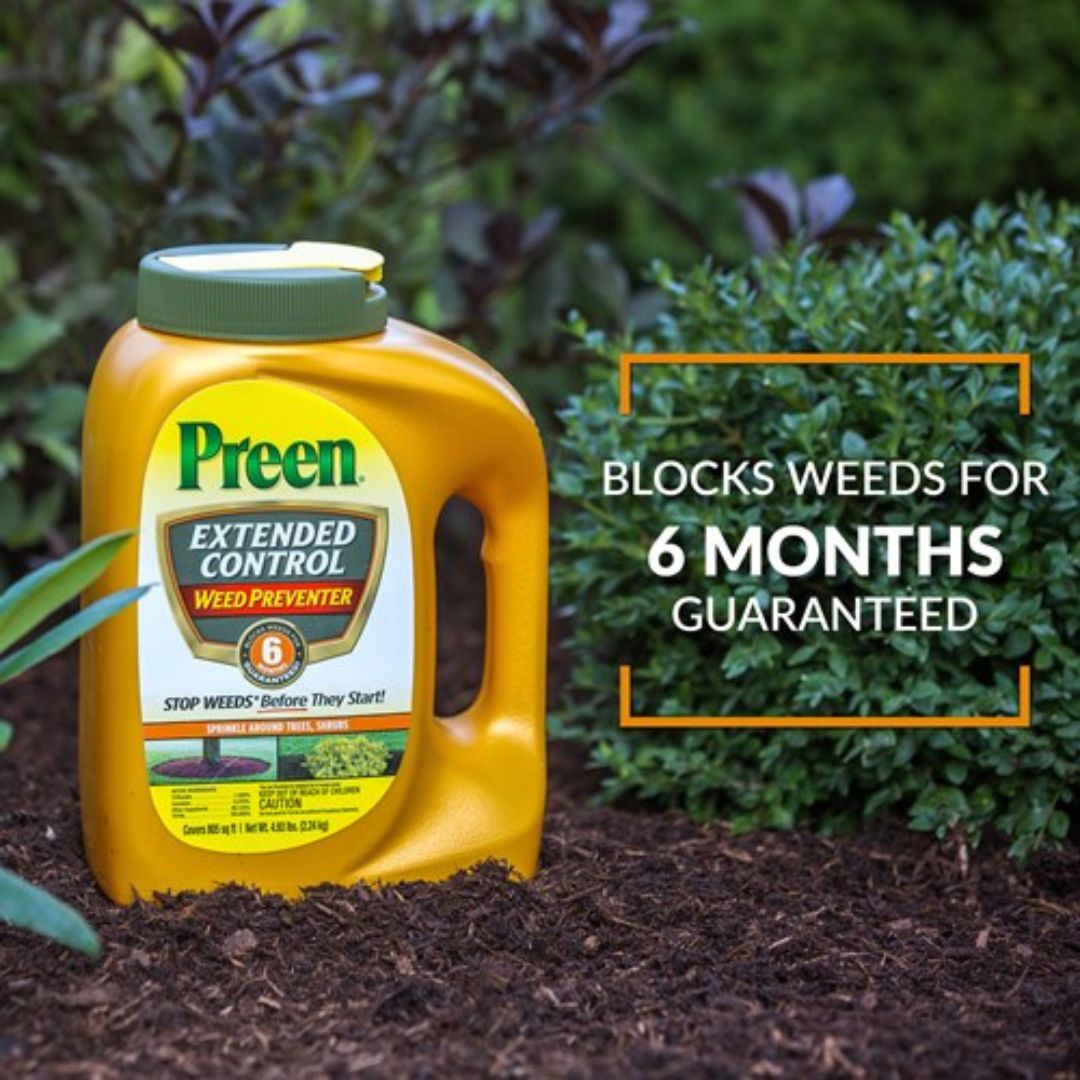 Extended Control Weed Preventer Granuals – Preen – 4.93 lb